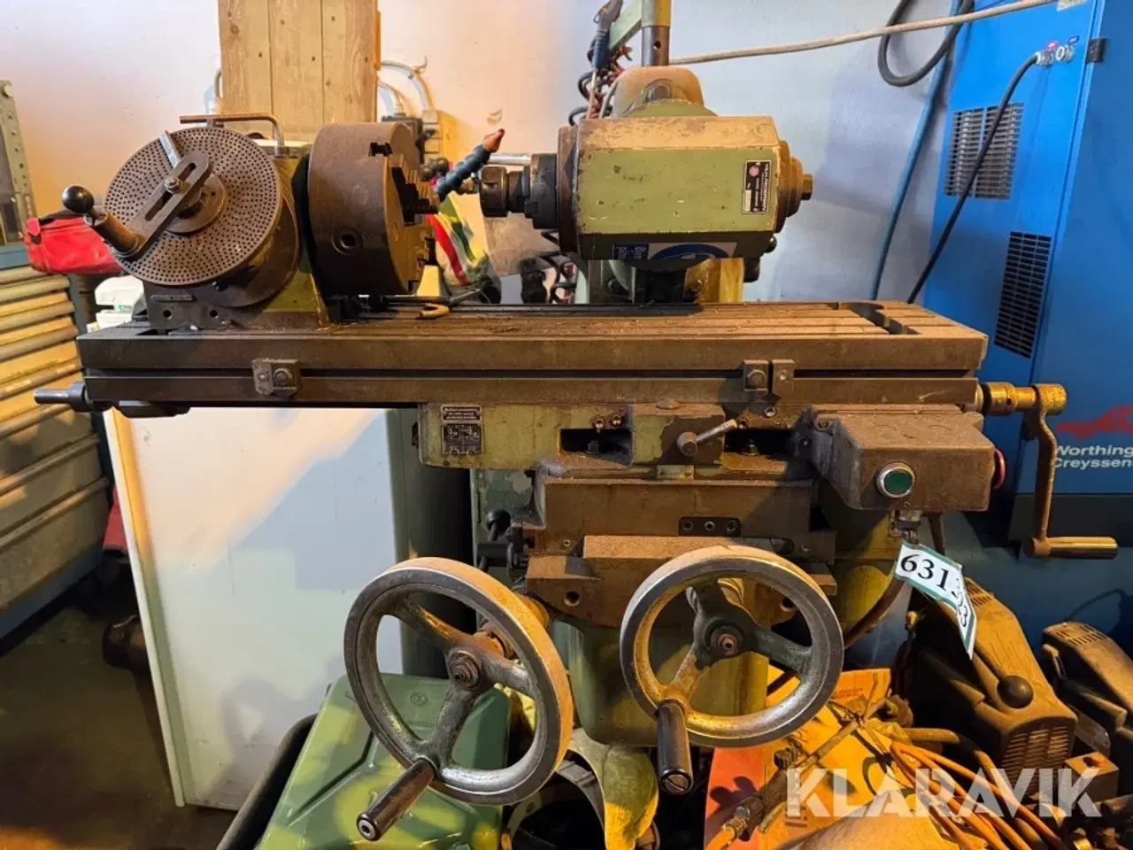 Billede 9 - Fræsemaskine Vilh. Pedersen, Høng VPU 1 inklusiv værktøj