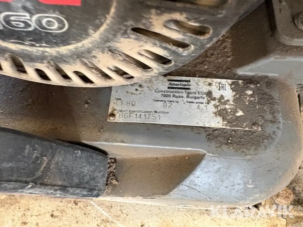 Billede 4 - Pladevibrator 2 styk Atlas Copco LF80