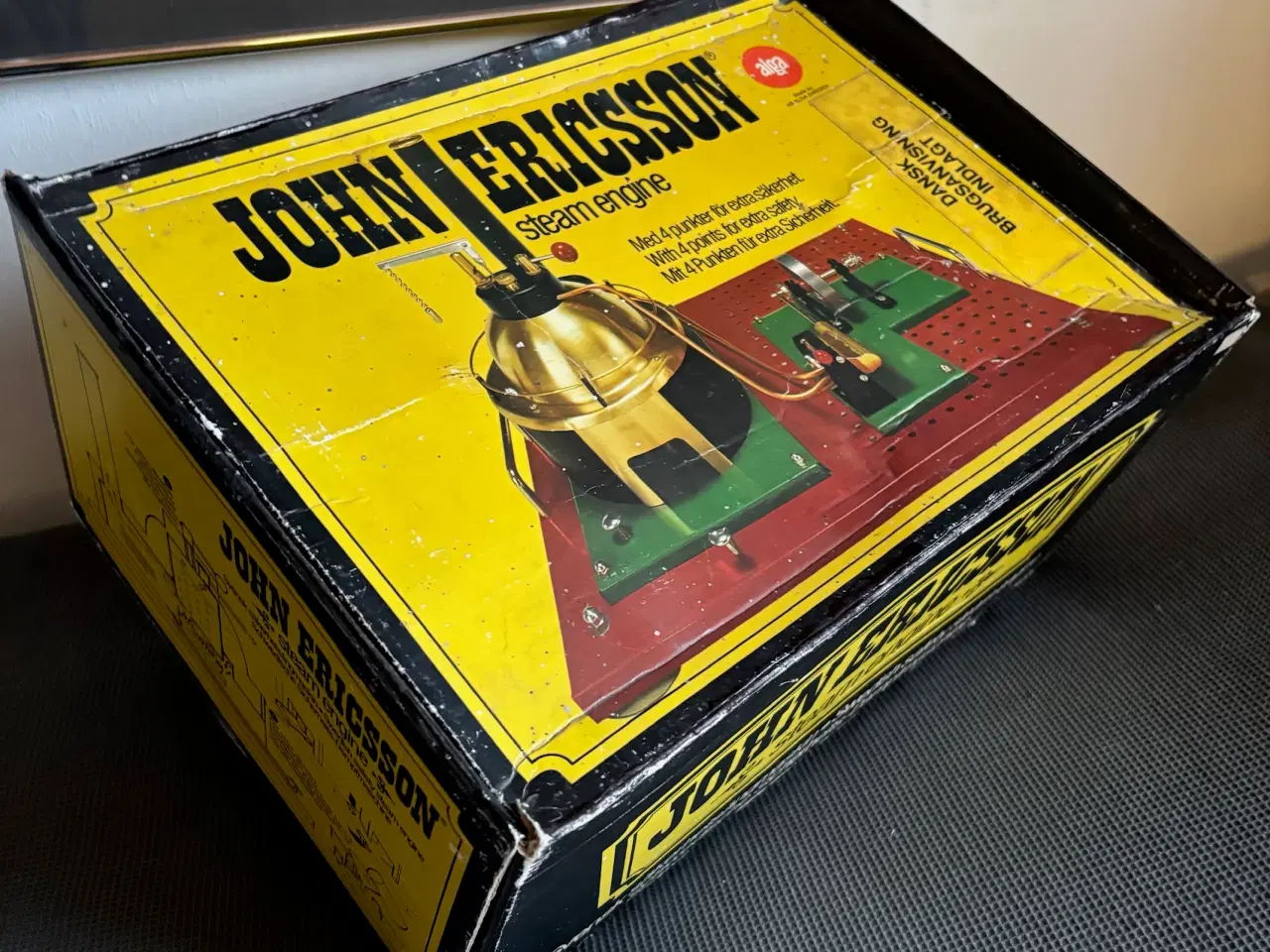 Billede 1 - Svensk John Ericsson legetøjs dampmaskine