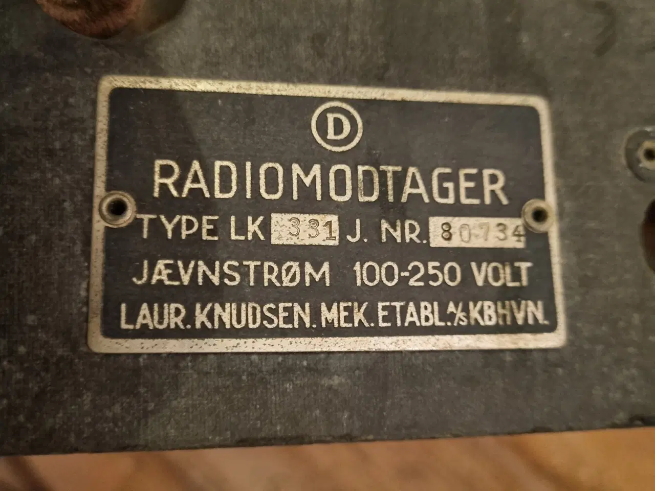 Billede 2 - Radio antik LK 331 