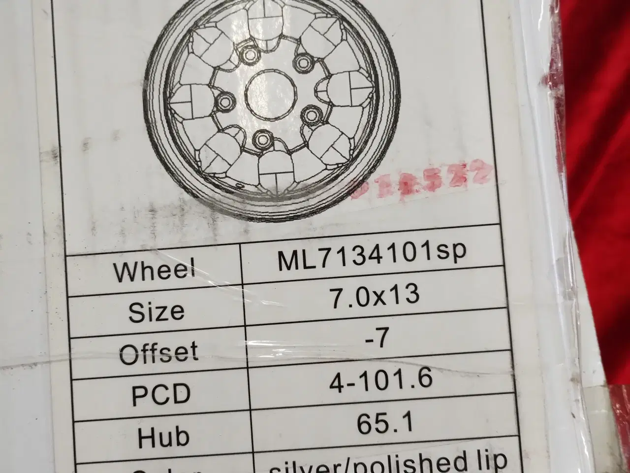 Billede 6 - 1 stk fabriksny 7x13 fælg. Passer bl.a til Mini