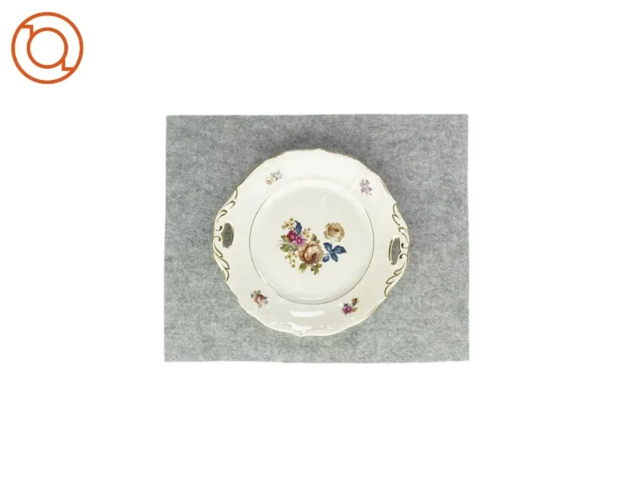 Billede 1 - Fad med blomsterprint fra Bucka&Nissen (str. Ø:28cm)