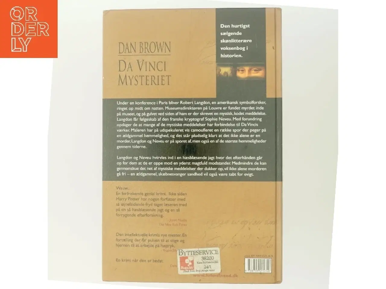 Billede 3 - Da Vinci Mysteriet af Dan Brown (Bog)