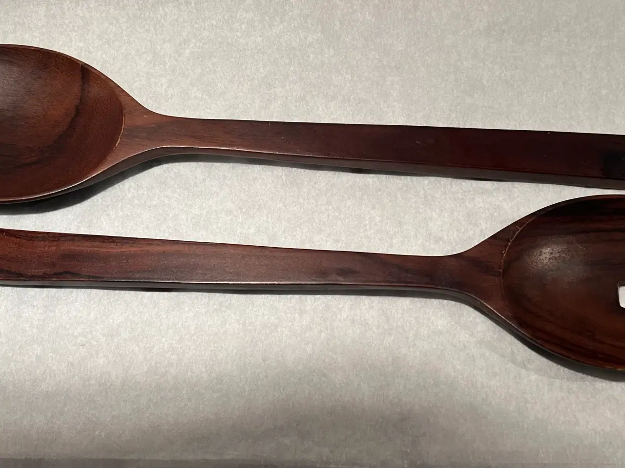 Billede 3 - Salatbestik sæt brunt træ