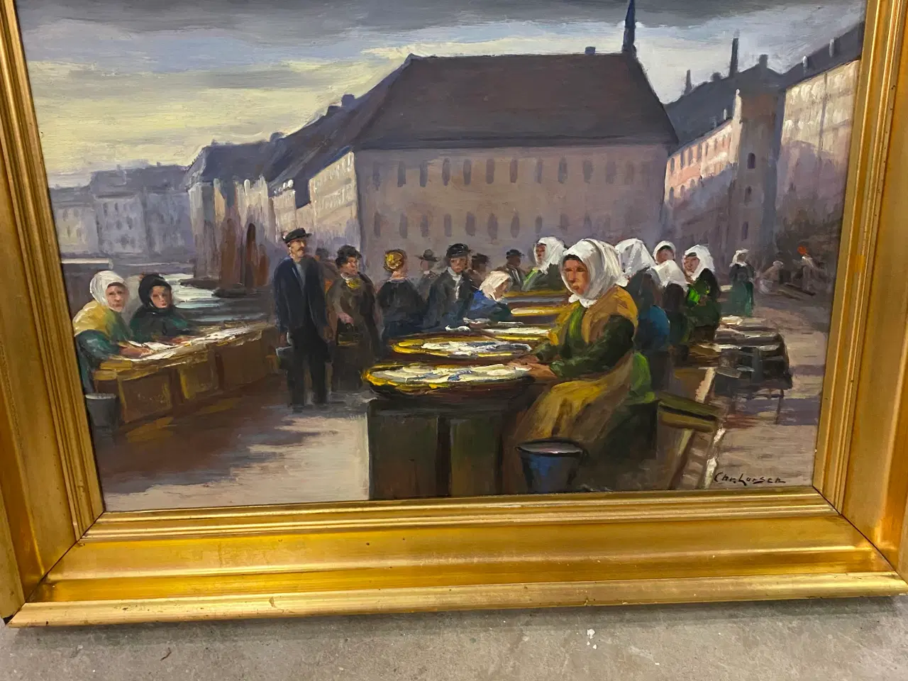 Billede 1 - Chr. Larsen maleri 98x80 cm