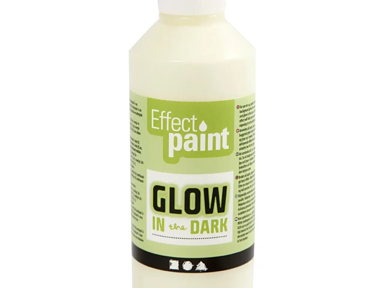 Billede 1 - Fluorescerende Gul Selvlysende Maling 250ml