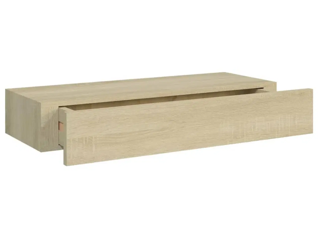 Billede 7 - Væghylde med skuffe 60x23,5x10 cm MDF egetræsfarvet