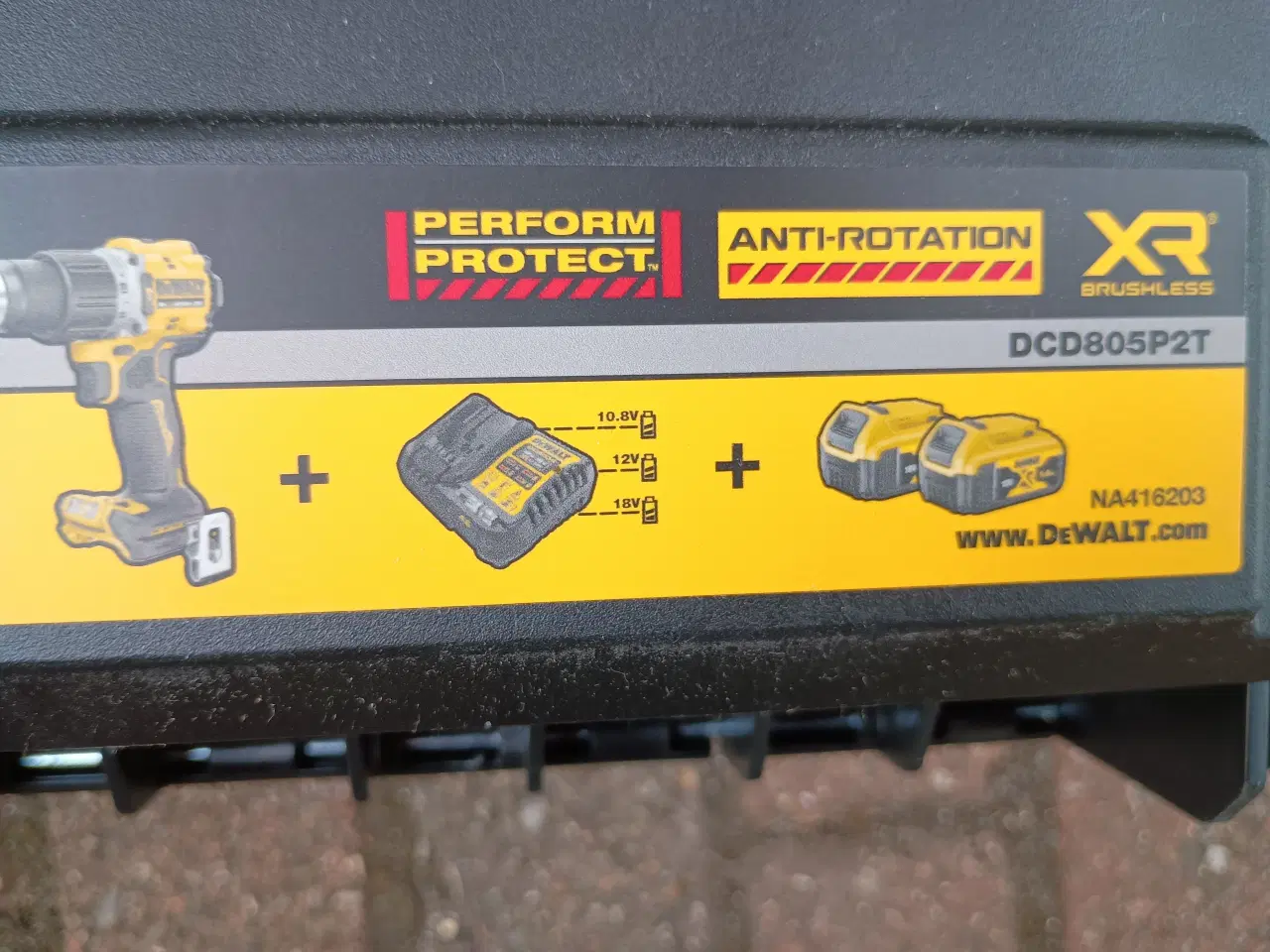 Billede 3 - DeWalt DCD805P2T bore/ skruemaskine. NY.