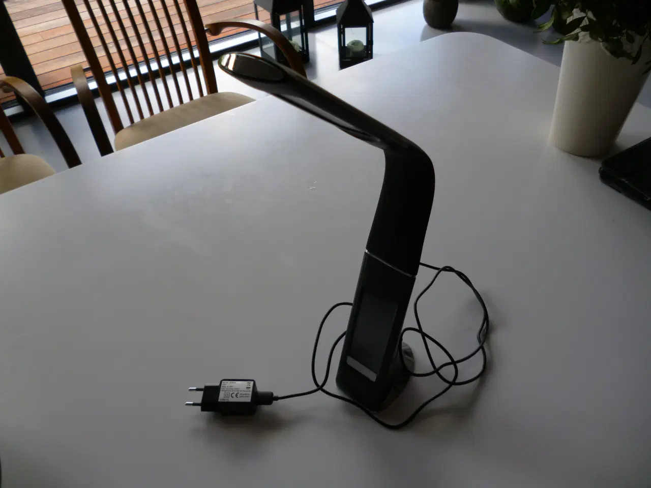 Billede 1 - Touch lampe m/ur.