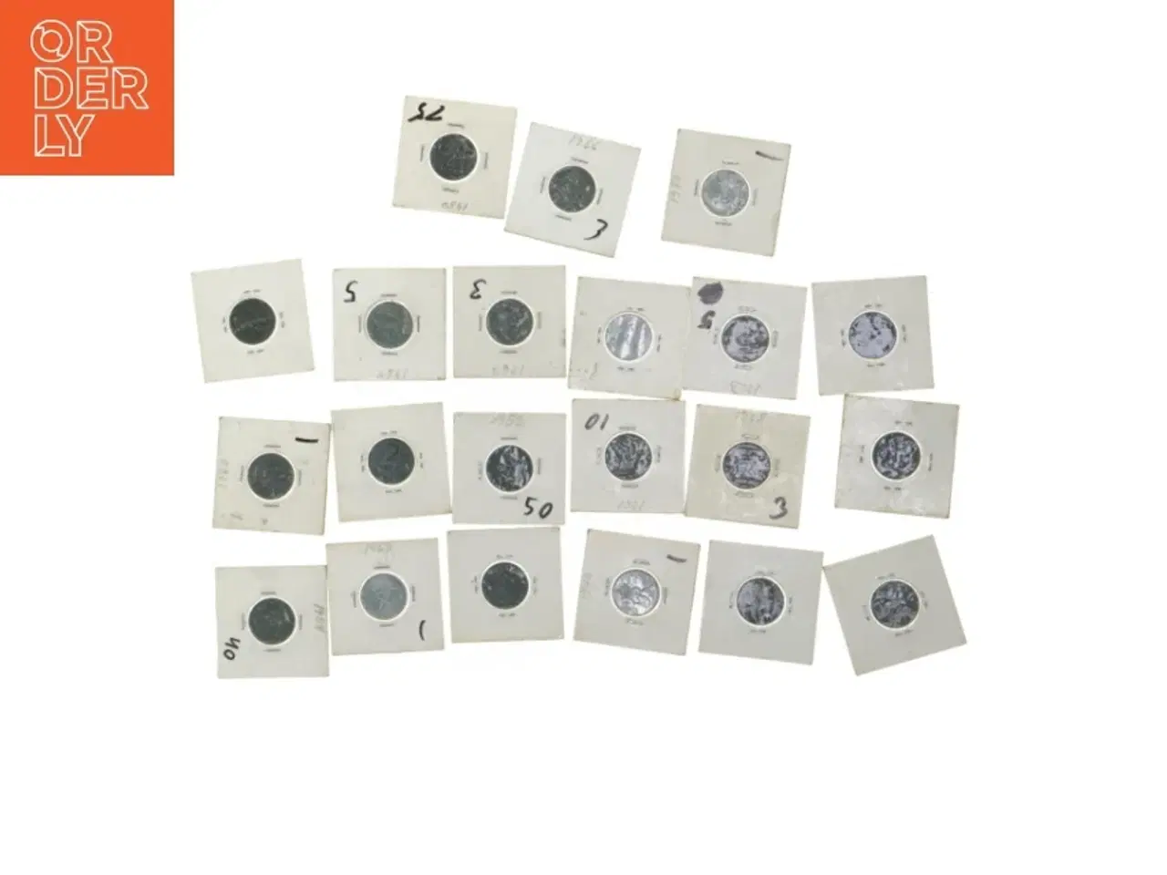 Billede 1 - Danske og 1949 den gode er i mellem katalog pris 500Samling af mønter i paprammer