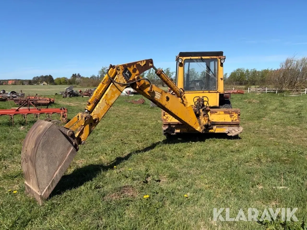 Billede 4 - Rendegraver John Deere JD310 med tilbehør