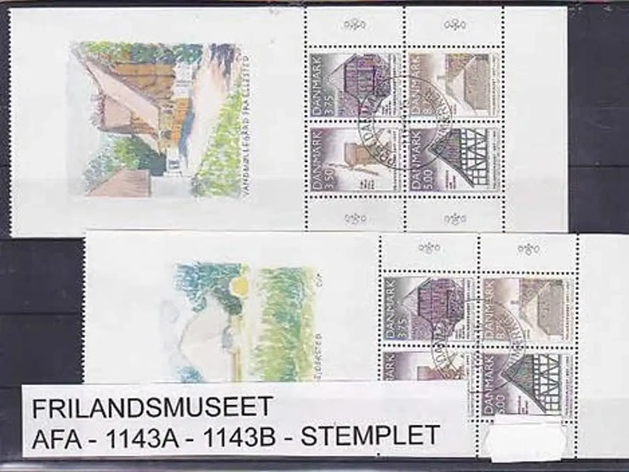 Billede 1 - Frilandsmuseet AFA 1143A-1143B Stemplet