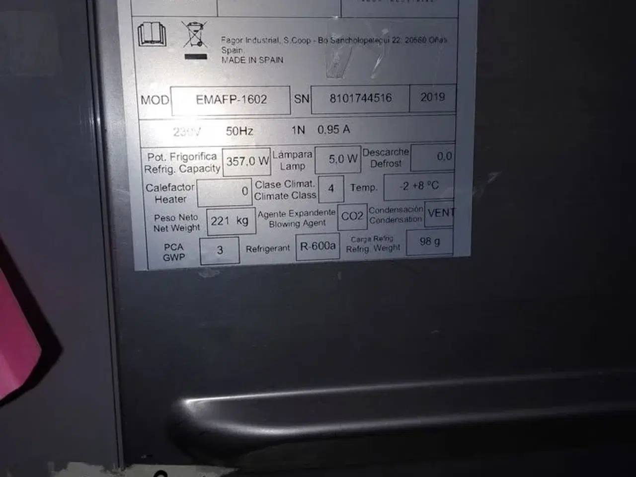 Billede 4 - Dobbelt køleskab FAGOR