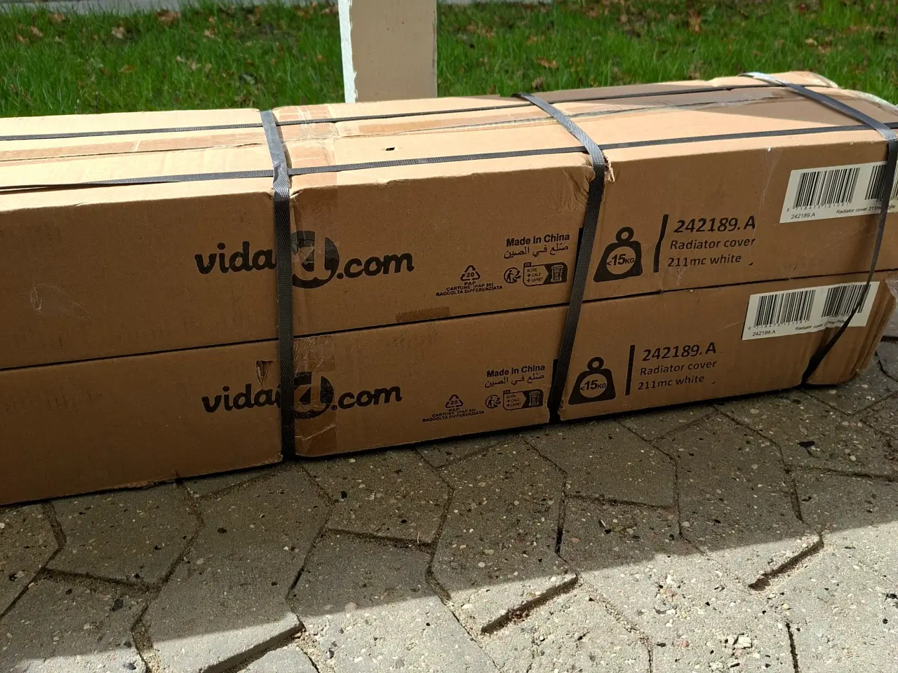 Billede 5 - 2.stk. Radiatorskjuler MDF 112 cm - Hvidt 