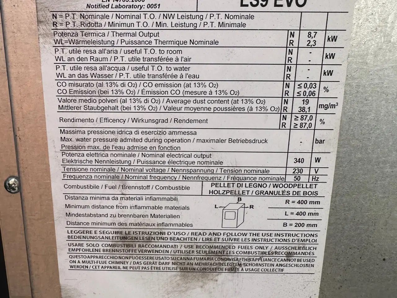 Billede 5 - Ecoteck Nora (LS9 EVO) med Prøvningsattest