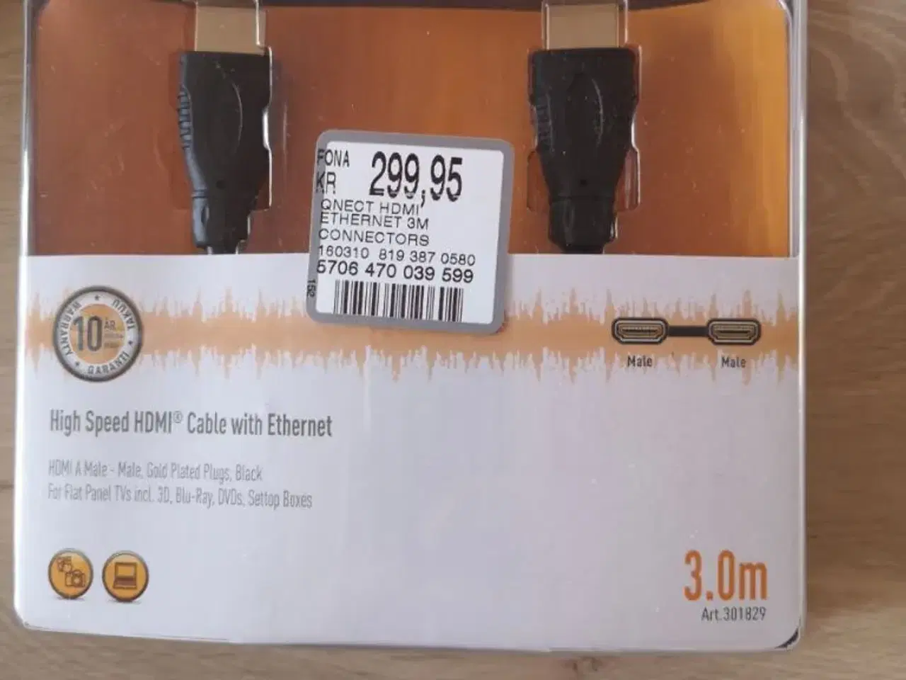 Billede 1 - 3 meter hdmi stik