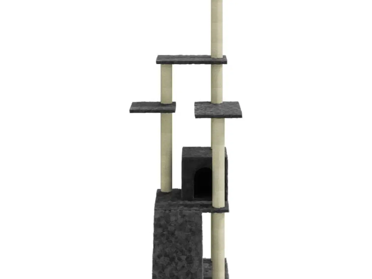 Billede 5 - Kradsetræ med sisalkradsestolper 155 cm mørkegrå