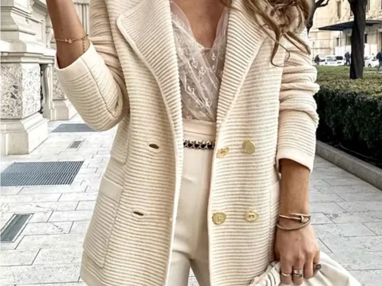 Billede 1 - Blaizer beige farvet 