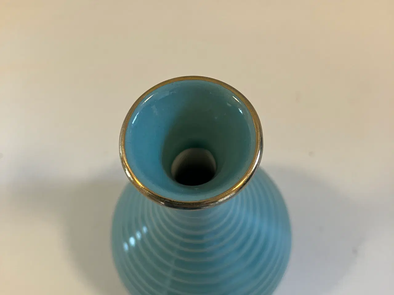 Billede 2 - Turkis glaseret vase