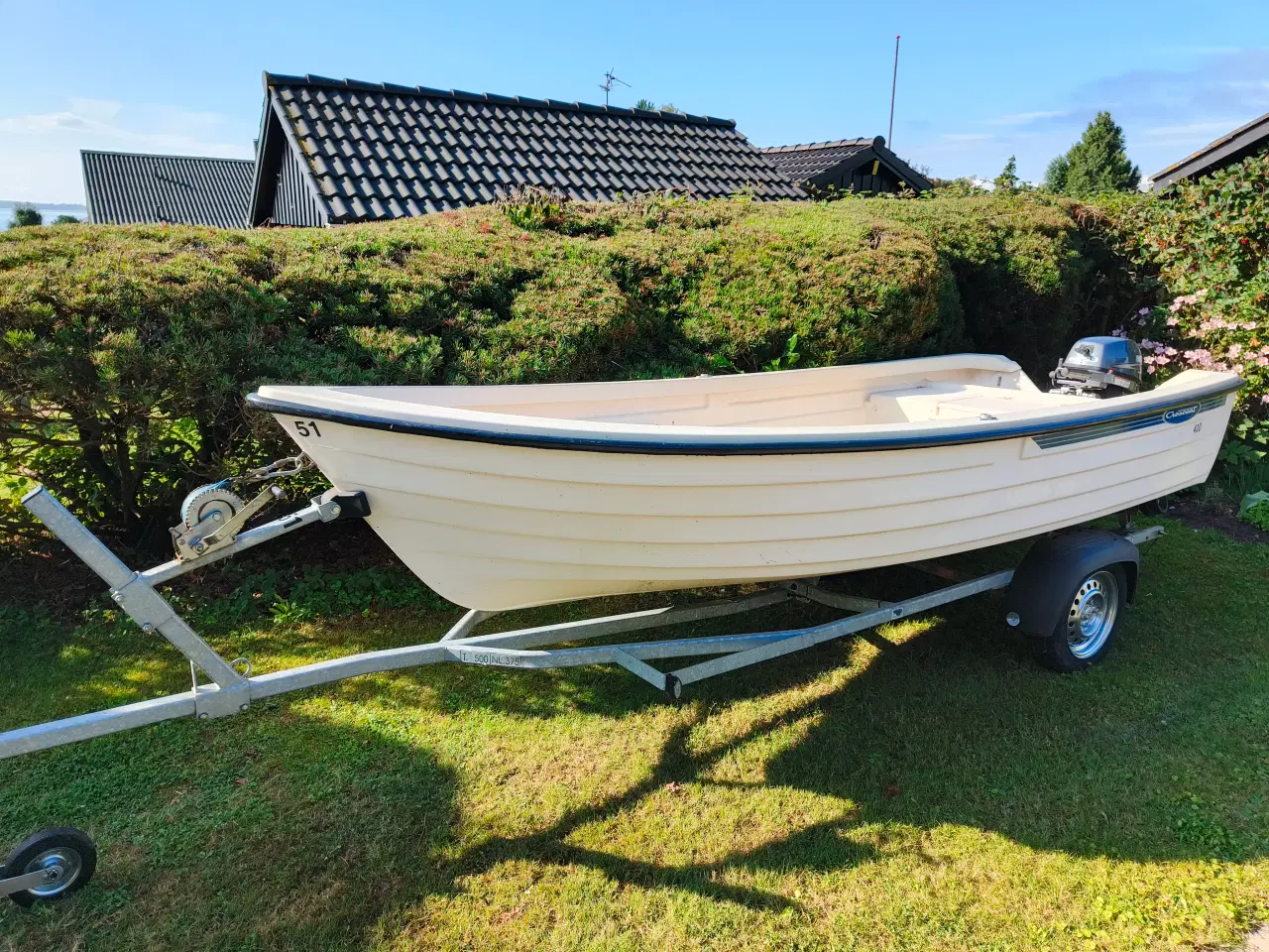 Billede 3 - Crescent 410 jolle med Yamaha motor og bådtrailer 
