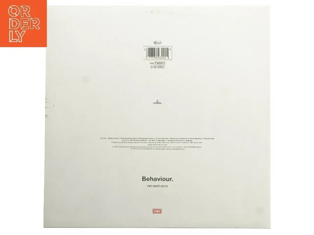 Billede 2 - Behaviour by Pet Shop Boys LP