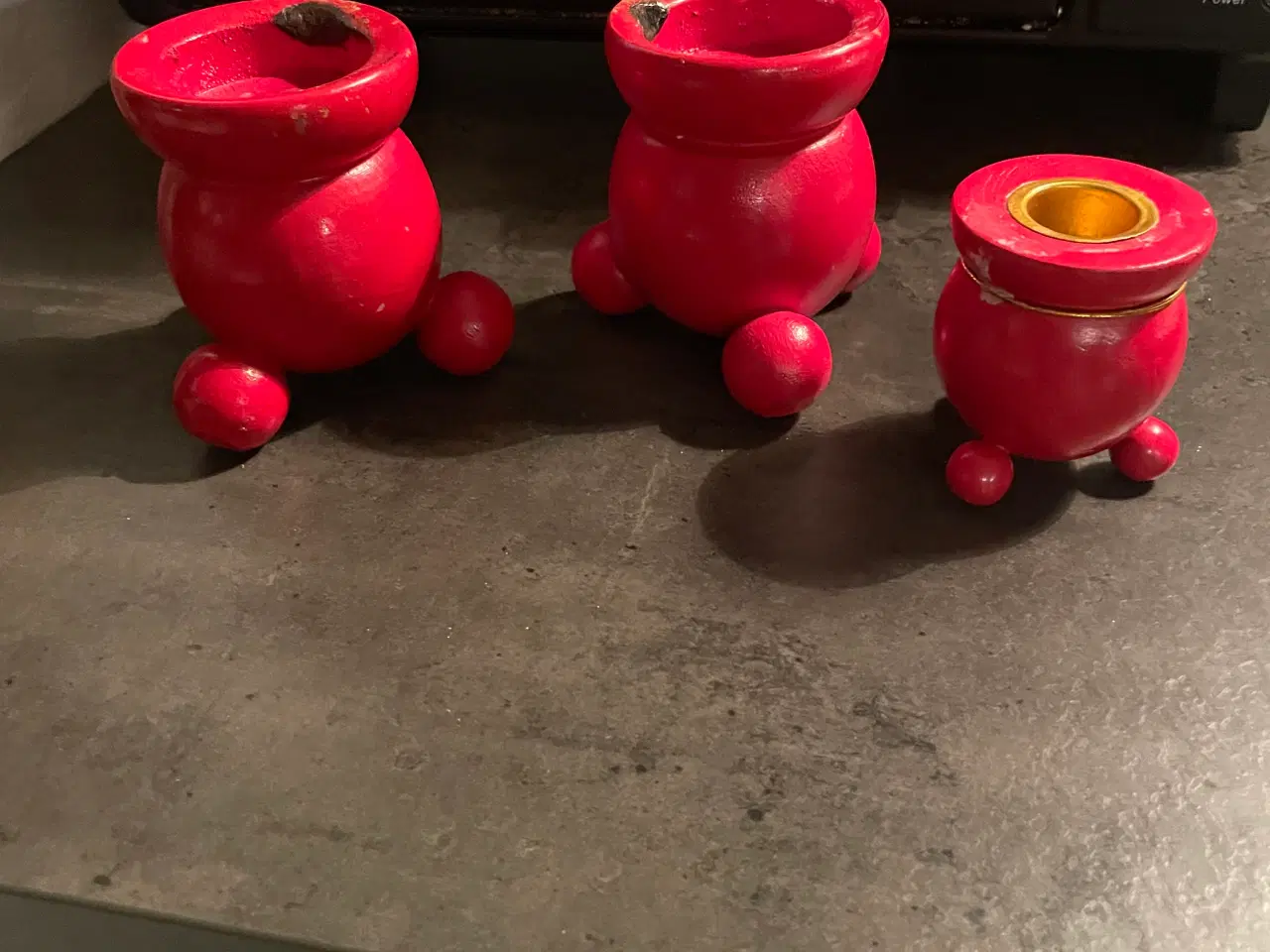 Billede 6 - Lysestager svenske træ Julelysestager trælysestage