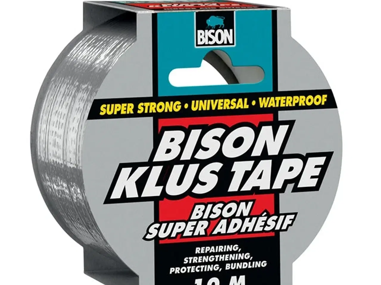 Billede 1 - BISON, Gaffatape grå, heavy duty, 10m,