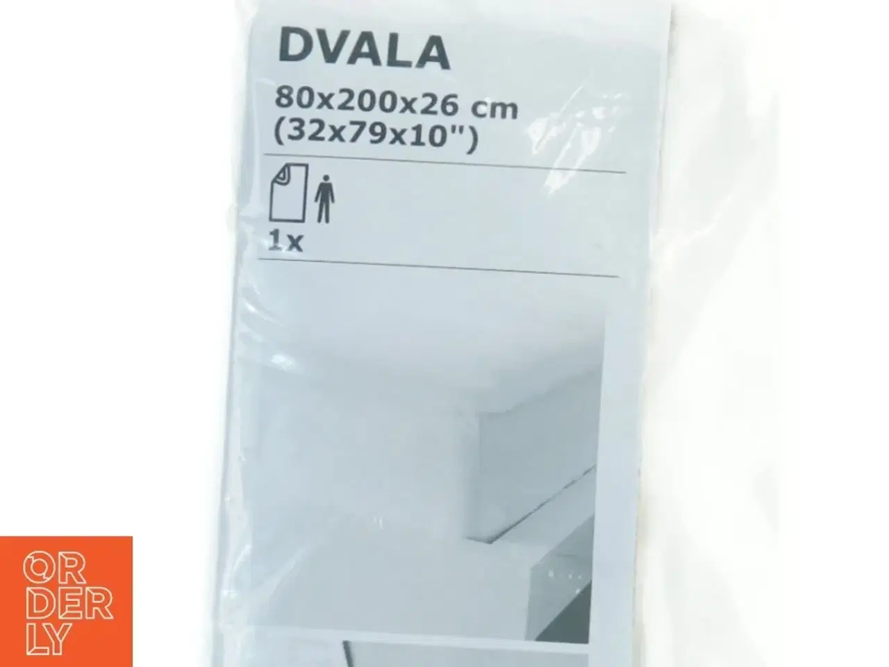 Billede 1 - IKEA DVALA Lagen, hvid fra IKEA (str. 80 x 200 x 26 cm)