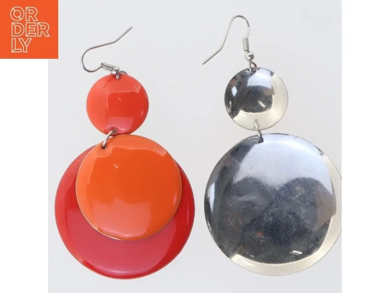 Billede 2 - Farverige øreringe (str. 4 cm)