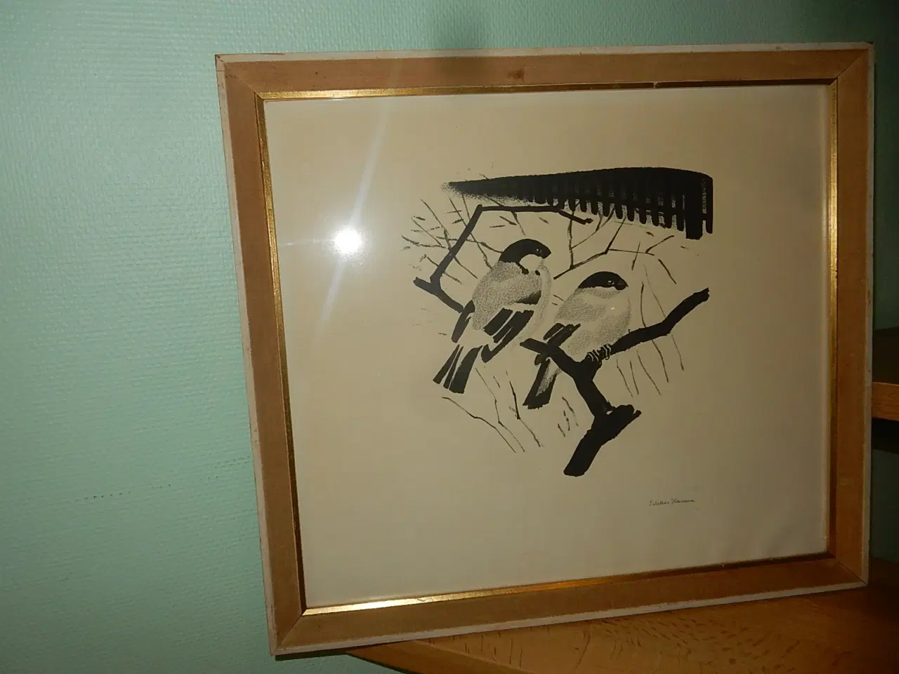 Billede 1 - Litografi af Sikker Hansen