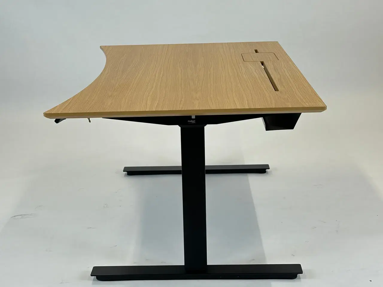 Billede 4 - Hæve/sænkebord – Natur/Sort Stel 160x90cm