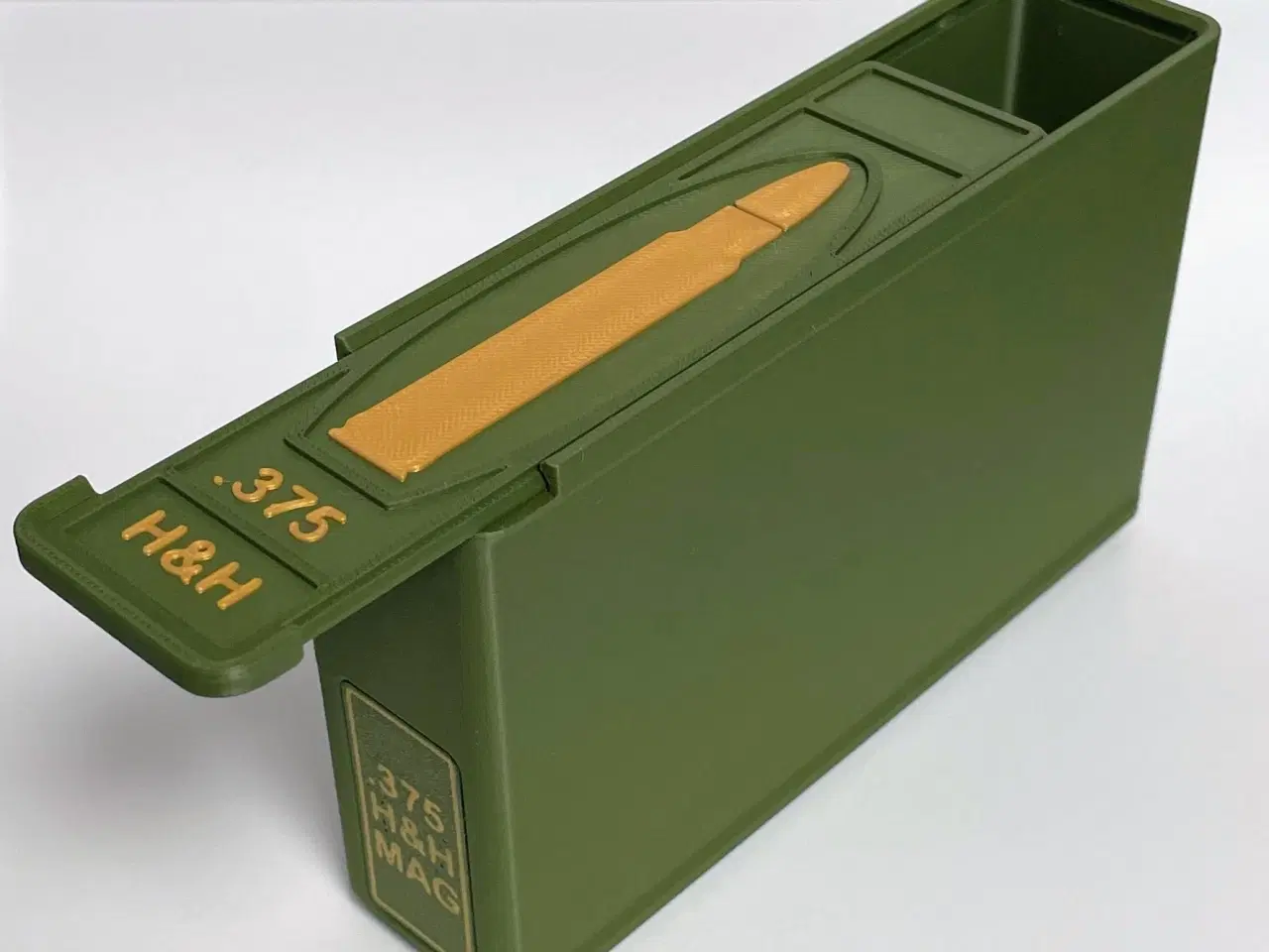 Billede 3 - Ammo-opbevaringsboks – .375 H&H Mag (20 patroner)