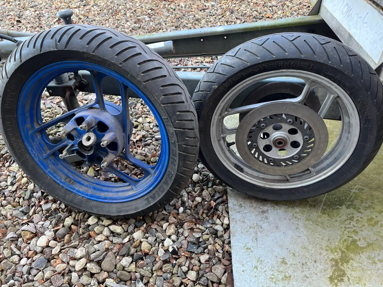 Billede 1 - 2 stk mc hjul 16”forh og 18”bagh.