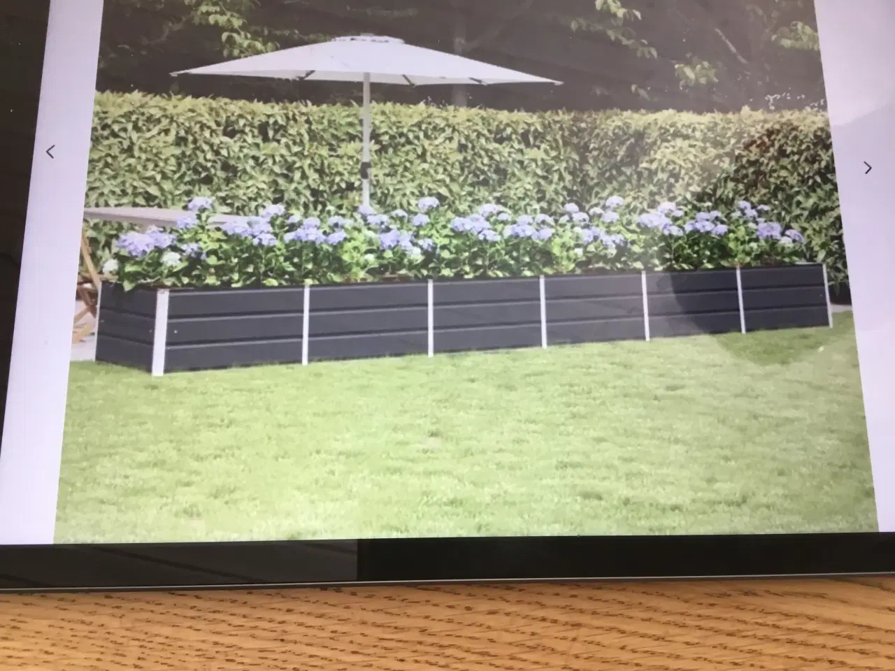 Billede 2 - Højbed/plantekasse stål antracit ( mørkgrå)