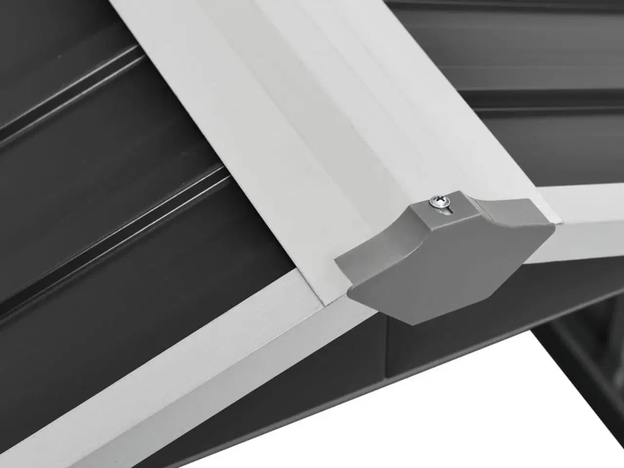 Billede 7 - Skur til robotplæneklipper 92x97x63 cm galvaniseret stål grå