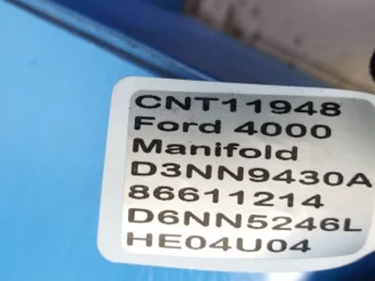 Billede 12 - Ford 4000 Manifold D3NN9430A