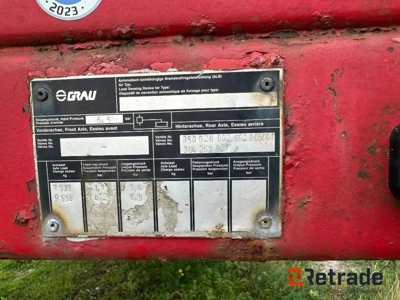 Billede 5 - - - - Fischer VS-AT 1103 Sættevogn Total vægt 30 tons