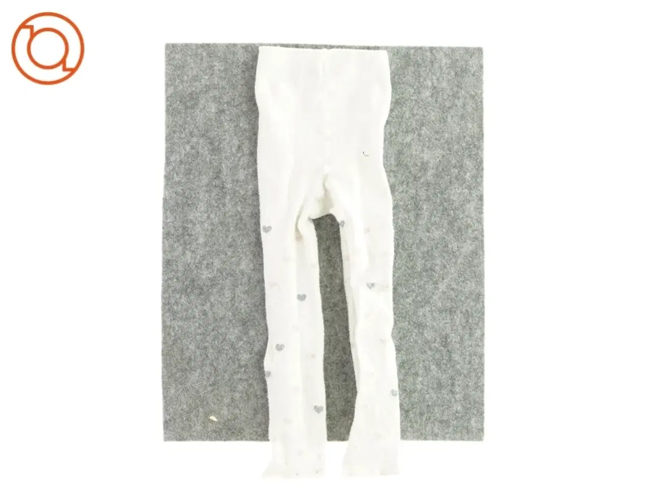 Billede 2 - Strømpebukser med hjerter på (Str. 4-5 år)