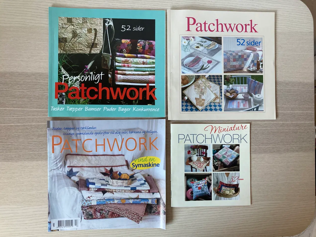 Billede 1 - 4 hæfter med patchwork