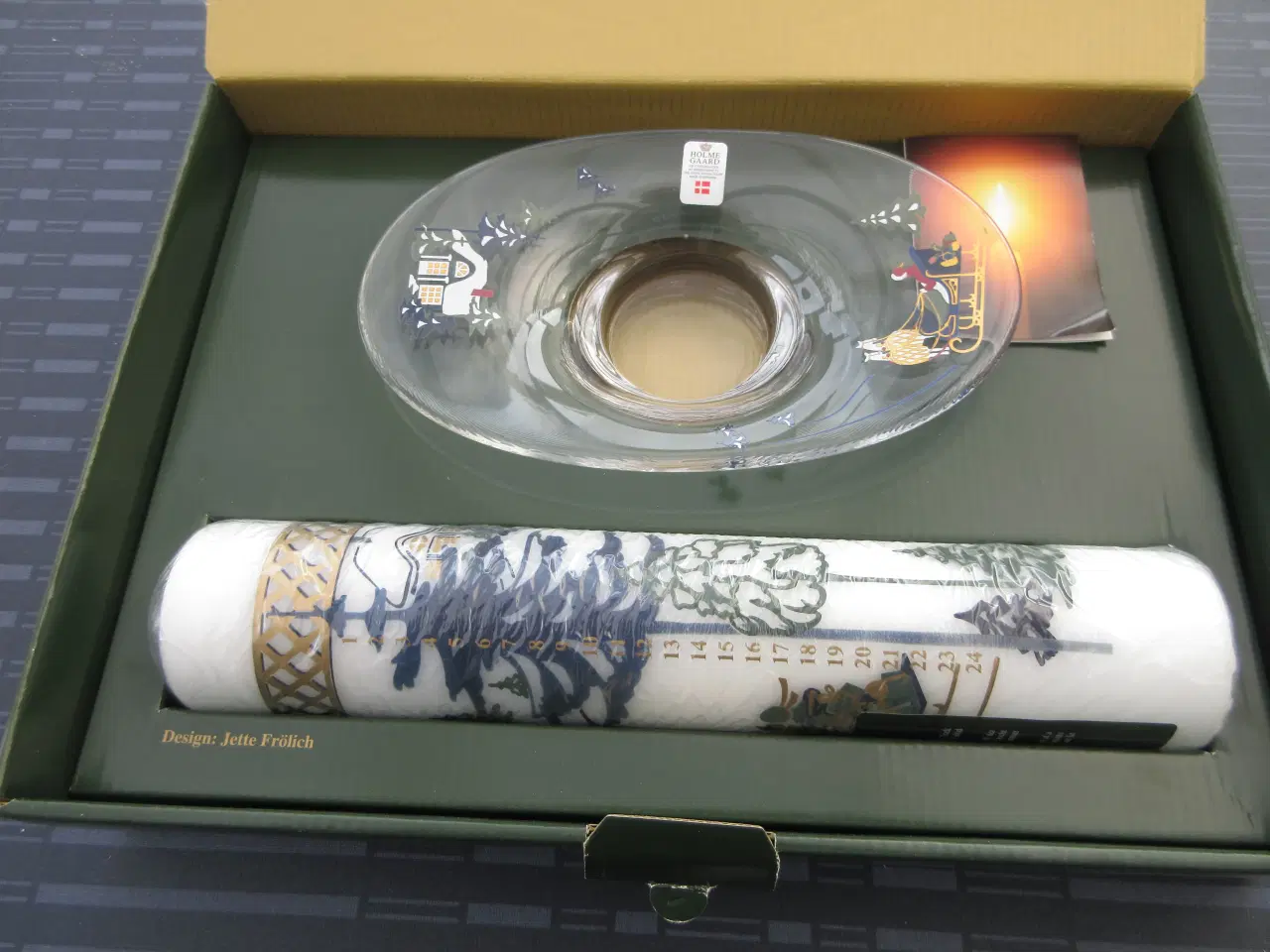 Billede 5 - Holmegaard glas julelys holder