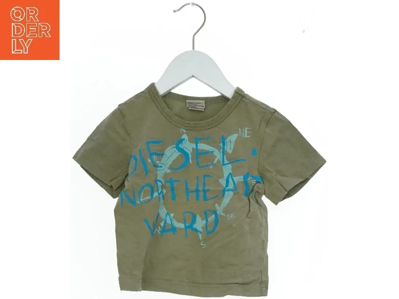 Billede 1 - Kortærmet T-shirt med tryk fra Diesel (str. 86)