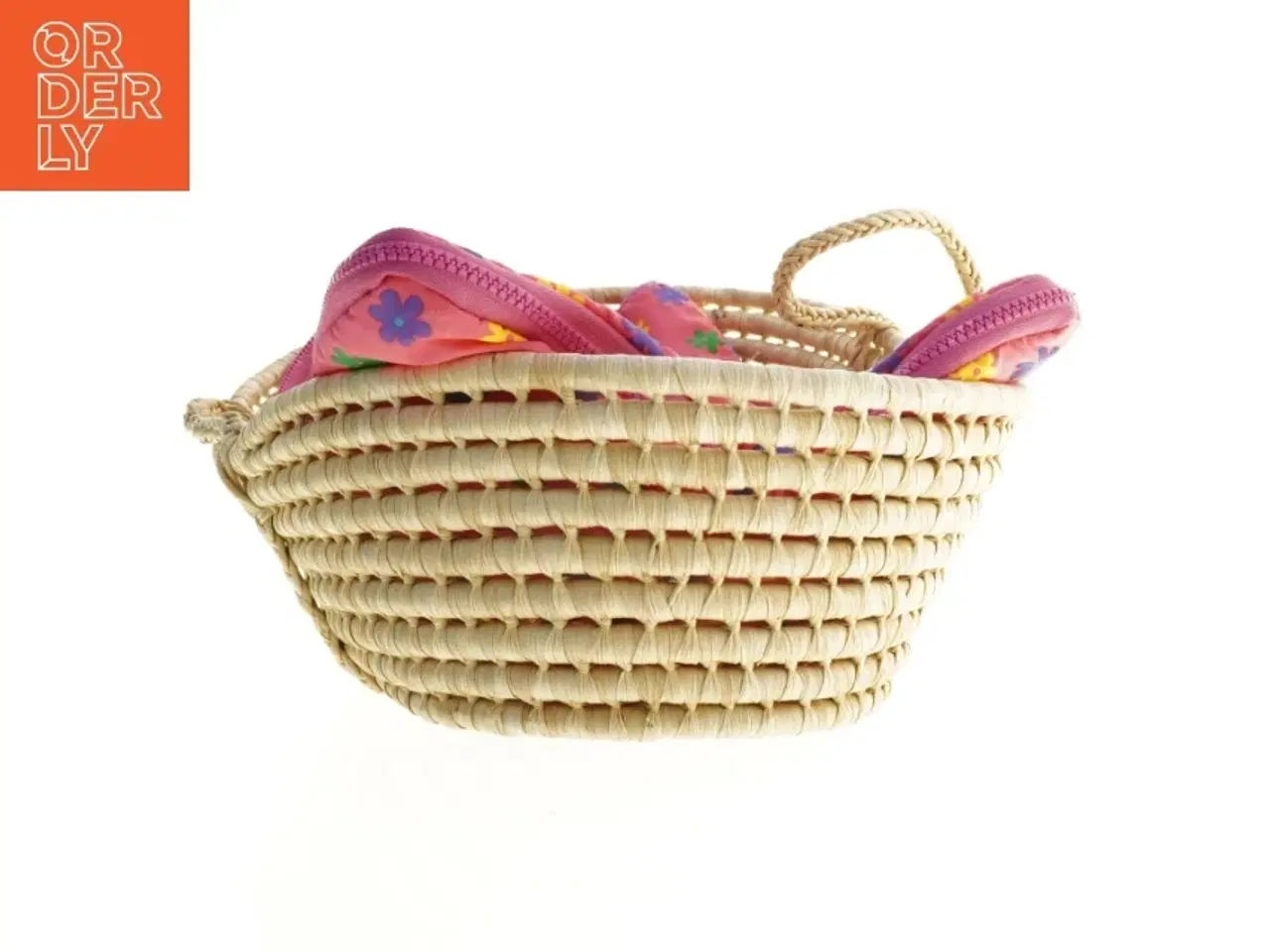 Billede 4 - Baby dukke i kurv (str. Kurv 47 x 30 x 13 cm dukke 37 cm)