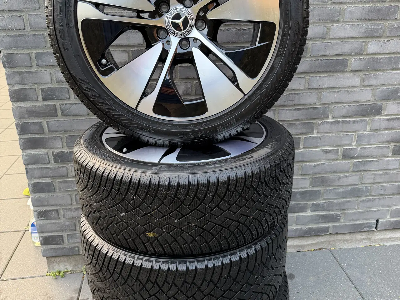 Billede 1 - Mercedes vinterdæk 19 alu orginal tpms  E-Eqc-C