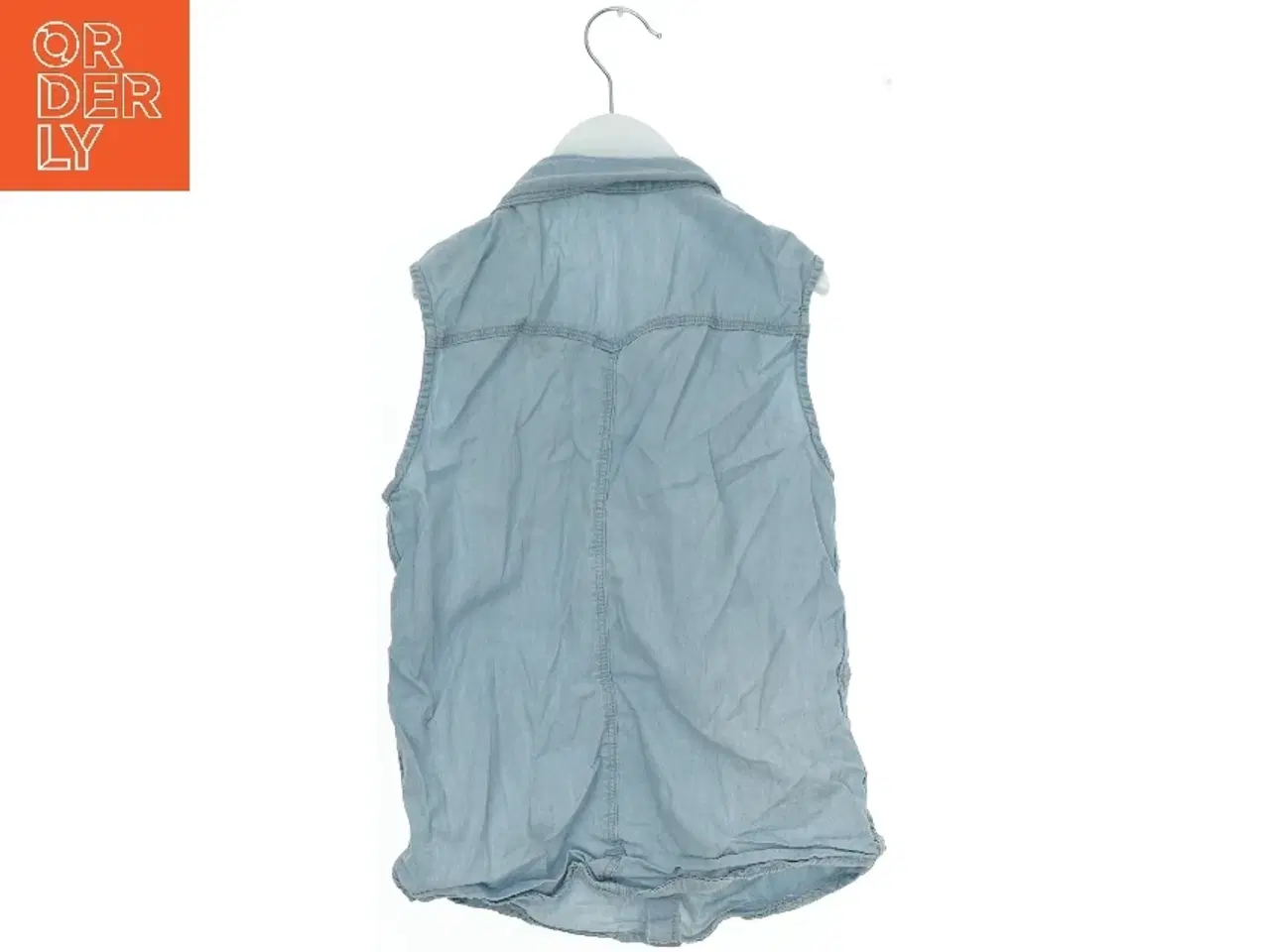 Billede 2 - Ærmeløs denim skjorte (str. 146)
