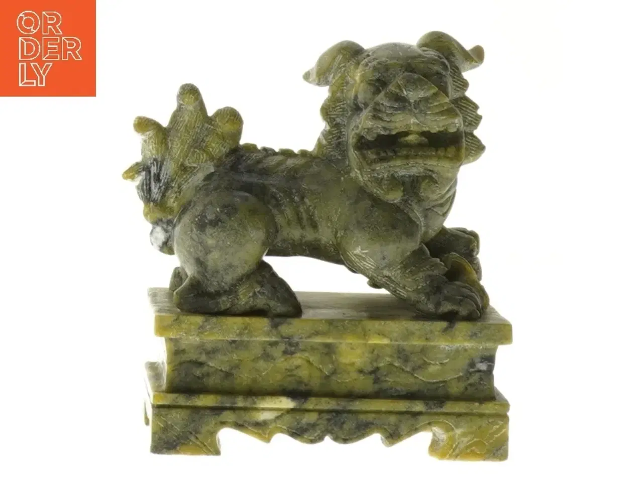 Billede 1 - Jade skulptur af foo hund (str. 10,5 cm)