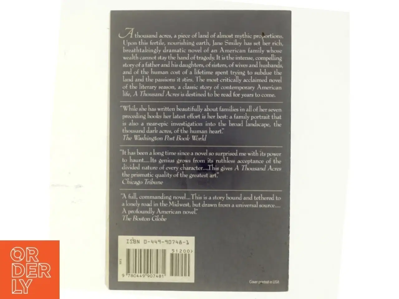 Billede 3 - A thousand acres af Jane Smiley (Bog)