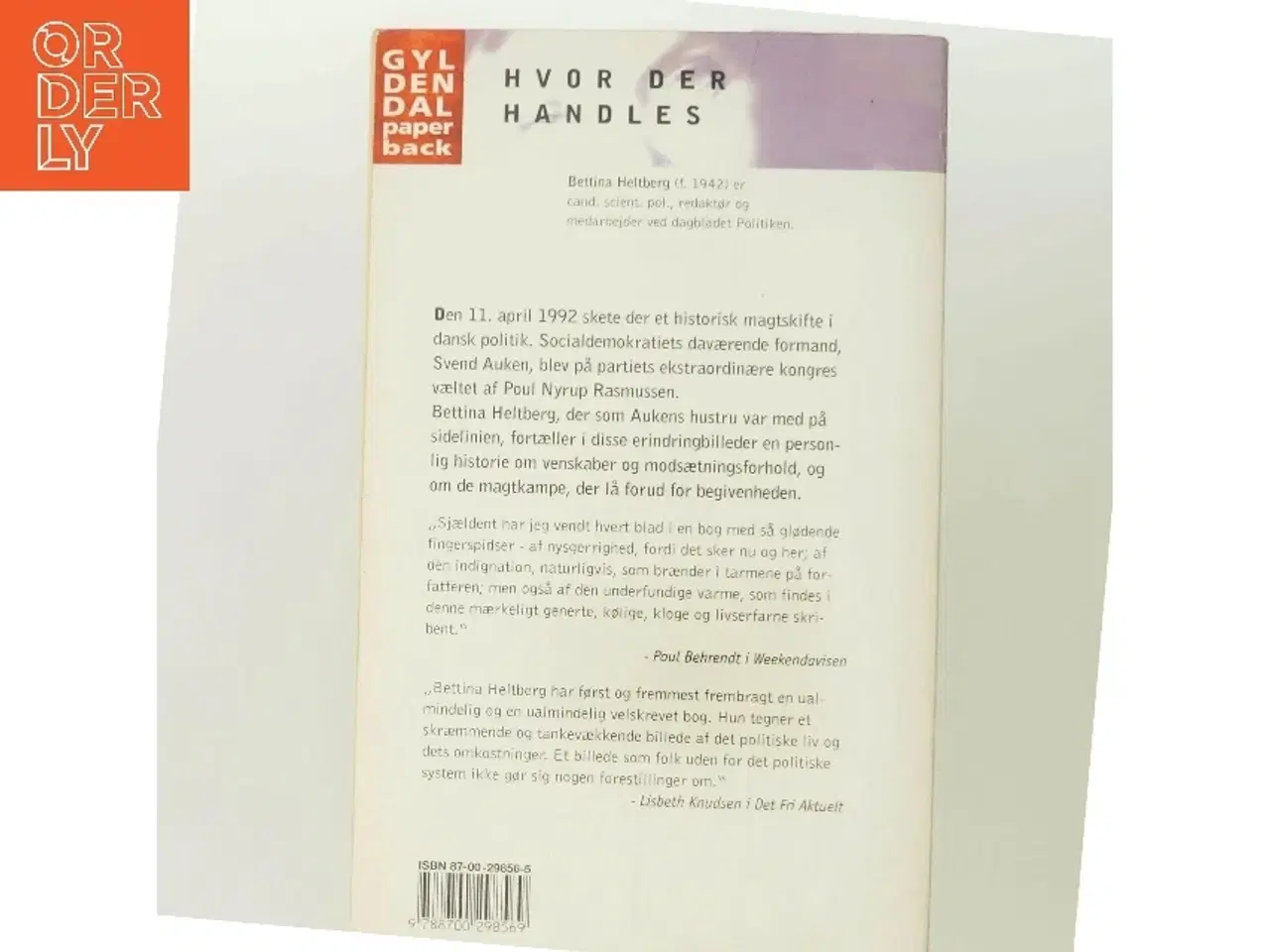 Billede 3 - Hvor der handles : erindringsbilleder af Bettina Heltberg (Bog)