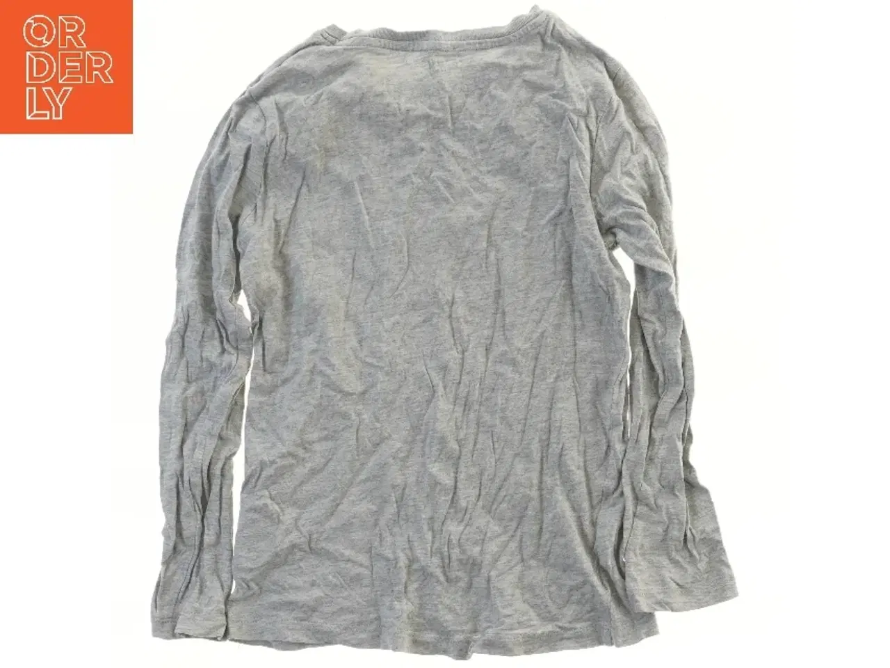 Billede 2 - Langærmet grå T-shirt fra H&M (str. 122)