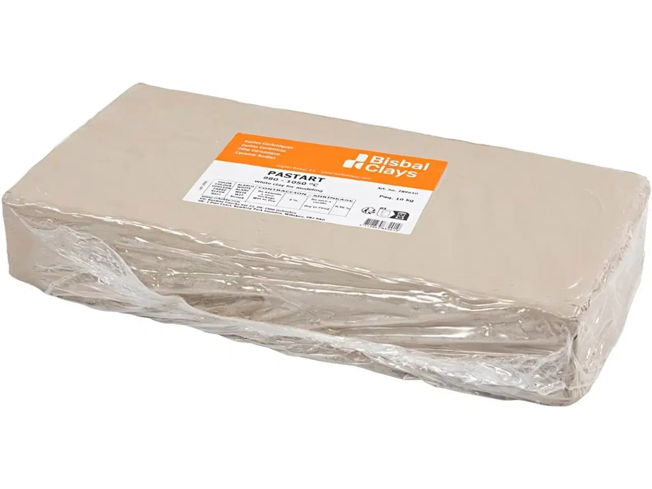 Billede 1 - Hvid Lertøjsler 10kg - Professionel Kvalitet