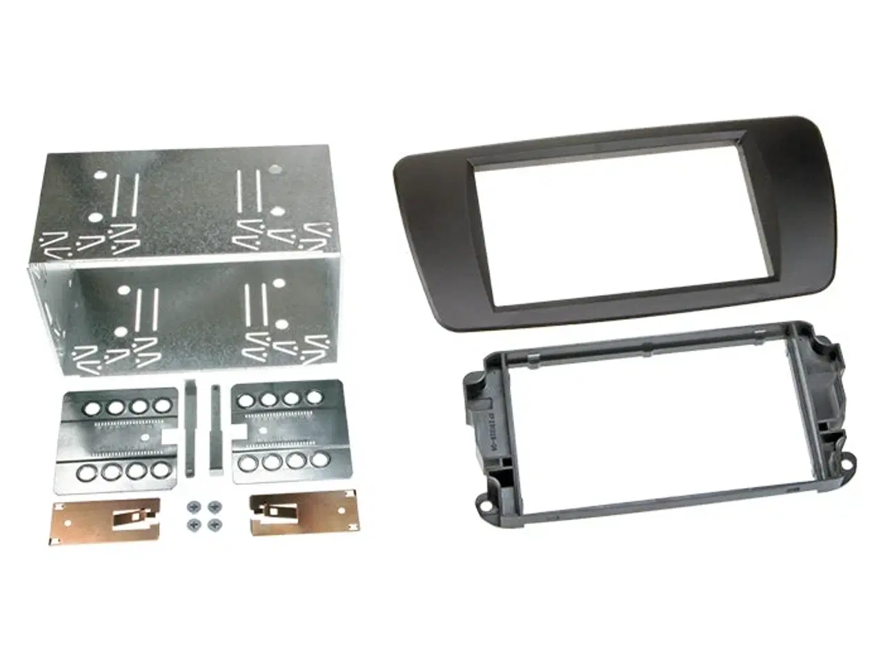 Billede 1 - 2-DIN radioramme Seat Ibiza (6J) nit sort